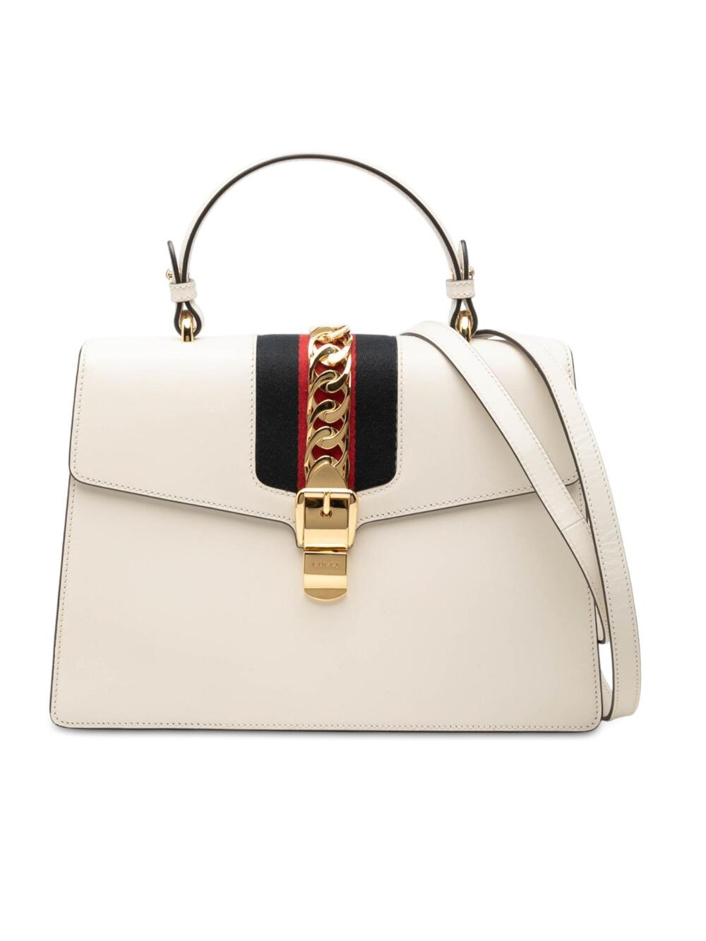 Gucci Medium Calfskin Web Sylvie Top #340562G83B